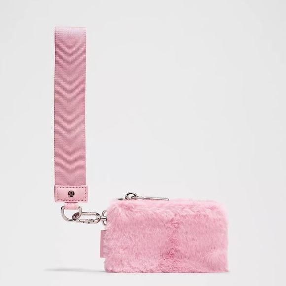 Lululemon: Pink Tide Fleece Dual Pouch Wristlet - Picture 3 of 7